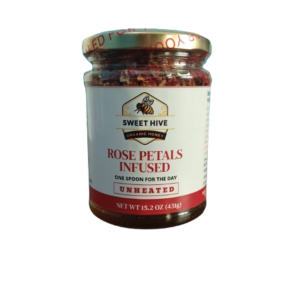 Rose Petals Infused Honey Unheated 300ml